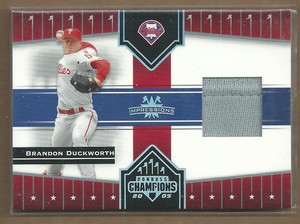 2005 Donruss Champions Impressions Material #130 Brandon Duckworth T3 Jersey 