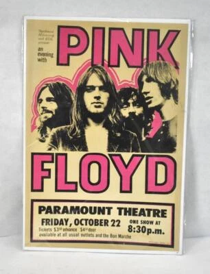 Pink Floyd Paramount Theatre Reproduction Poster 161 19" x 13" - Image 1 of 4