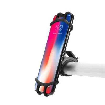 SUPPORTO PORTA CELLULARE SMARTPHONE UNIVERSALE 360° PER BICI MOTO BICICLETTA - Immagine 1 di 4
