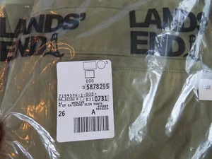 LAND'S END MENS NWT SLIM FIT CHINO KHAKI OLIVE GREEN PANTS 42 X 31 LOT #38 - Picture 1 of 6