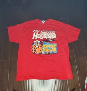 Indiana Hoosiers Basketball T-shirt XXL 2002 South Regional Champs Final Four  - Picture 1 of 5