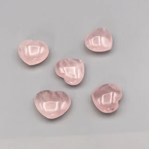 Rose Quartz, Polished Heart, 1 Inch, Pocket Stone, 1 Per Order - Picture 1 of 5
