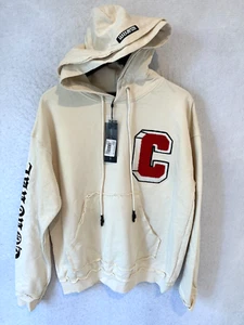 The Couture Club Hoodie Mens Medium Off White Ace of Spades Oversized Embroidery - Picture 1 of 13