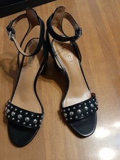 coach kaye leather block heel sandal