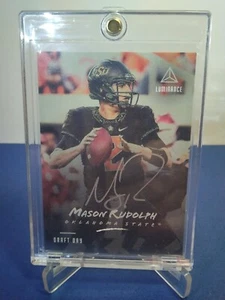 Mason Rudolph 2018 Panini Luminance RC Draft Day Auto SILVER  - Bild 1 von 2