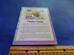 Coleman Hawkins The Black Heritage Series Jumbo Postcard 2000 U.S.P.S. - Picture 1 of 2