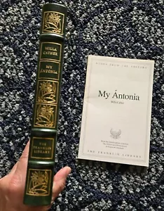 Willa Cather MY ANTONIA Franklin Library 100 Special Edition 1978 Leather - Picture 1 of 16