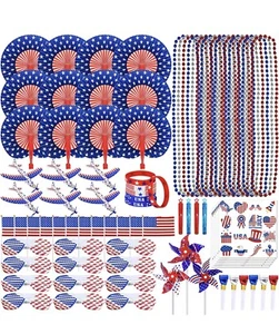 Bulk Patriotic Party Favors Toy Assortments American USA Flag 4th Of July - Picture 1 of 2