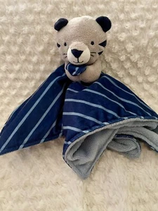 Just One You Carters TIGER Baby Lovey Security Blanket Plush Blue Gray Stripes - Picture 1 of 7