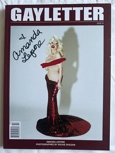Amanda Lepore signiertes Magazin Gayletter - Bild 1 von 2