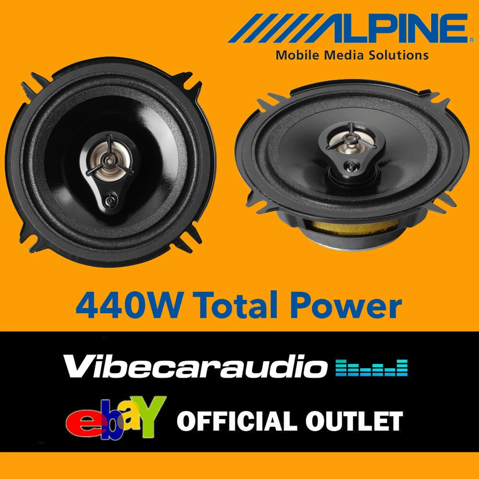 VW Golf Mk2 II 1983-1995 - 13cm 5.25" 3-Way Front Door Speakers Upgrade Kit - Image 1 of 1