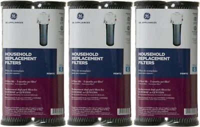 Lote de 6 sedimentos GE Smartwater FXWTC + filtro de carbono para GXWH04F y GXWH20S Foto 1 de 3