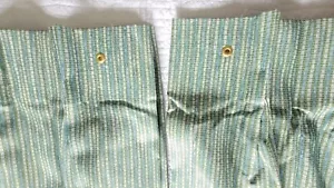Custom 2 Pinch Pleat Panels Curtain Thermal Lining Black Out 42 Wx51 H Green - Picture 1 of 16
