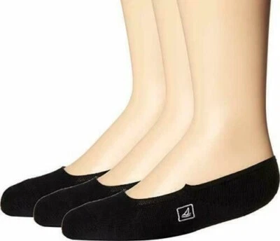 Paquete de 3 pares de calcetines Sperry Top-Sider Boy 179377 forro skimmer sólido S Foto 1 de 2
