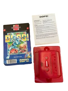 Nastro gioco computer Oops Sinclair ZX Spectrum 48K con istruzioni in scatola raro - Foto 1 di 8