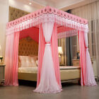 Luxury Canopy For Bed Drapes Mosquito Net With 4 Corner Frames Anti-mosquito Net