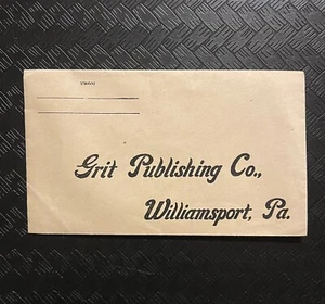 Sobre sellado vacío en blanco Grit Publishing Company Williamsport Pennsylvania - Imagen 1 de 2
