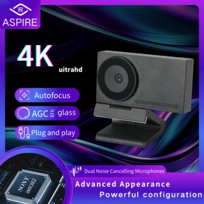 4K Webcam Ultra HD/Somatosensory games camera/Privacy Cover/Noise canceling mic - Image 1 of 4