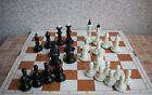 zestaw szachowy vitage / klasyczne karbolite radzieckie szachy z lat 60.