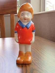 Little Orphan Annie Figural Glazed Bisque Toothbrush Holder 1930s - Picture 1 of 6