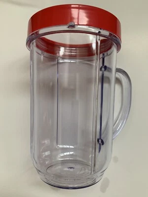 Magic Bullet Blender Party Mug Cup W/Lip Ring & Handle Replacement Part - NEW - Image 1 of 2