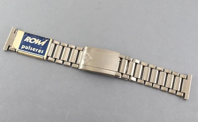 PULSERA ROWI vintage de acero inoxidable de 20 mm. Nuevo stock antiguo. Foto 1 de 4