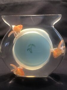Acrylic Goldfish Bowl Picture Frame. 3.5 x 3.5 Picture Size by Topics