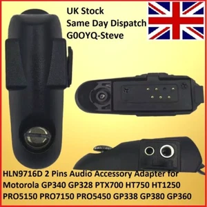 ADAPTADOR DE AUDIO MOTOROLA GP320 GP340 GP360 GP380 GP680 GP640 GP680 Auricular Jack - Imagen 1 de 4