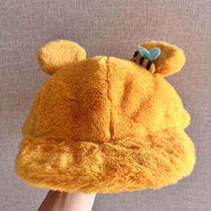 Winnie the Pooh Ears Fluffy Yellow Cap Tokyo Disney Resort 2021 limted good used - Picture 1 of 4