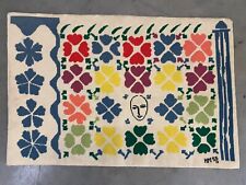 🔥 Vintage Mid Century Modern Henri Matisse Impressionist Tapestry Rug, 1950s