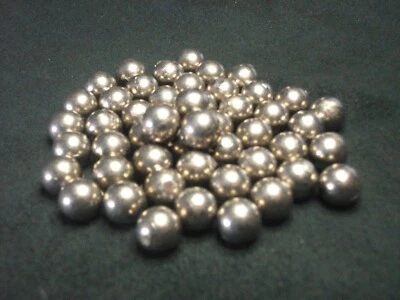 50 14.6mm approx round lead balls catapult slingshot ammo  - Image 1 of 3