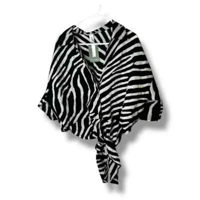 H&M зебра печати укороченный верхний размер XL новый - Изображение 1 из 4