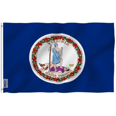 Anley Fly Breeze 3x5 Foot Virginia State Flag - Virginia VA State Flags - Image 1 of 4