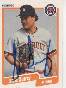 STEVE SEARCY FIRMADO 1990 FLEER #615 - TIGRES DETROPITOS - Imagen 1 de 1