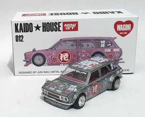 Mini GT ~Kaido House~ Datsun 510 Wagon~ #012 Hanami V1 Pink Chase - Picture 1 of 8