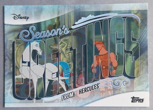 Inserto de saludos de temporada 2025 Topps Disney Wonder #SG-8 Hércules - Imagen 1 de 2