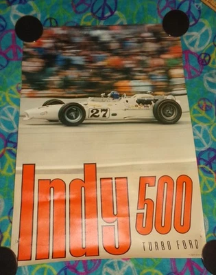 Vintage Indy 500 Turbo Ford Looart Colorado Springs Poster - Image 1 of 4