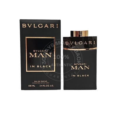 Bvlgari Man In Black 3,4 oz/100 ml Eau De Parfum Spray Para Hombres Foto 1 de 4