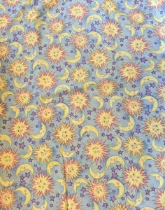 Celestial Zodiac Fabric Hoffman International SunMoonStars Lollipops Pastel 2.5 - Picture 1 of 3