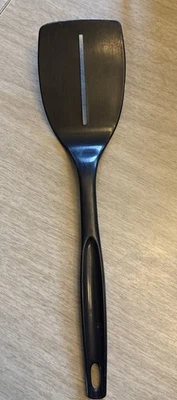Vintage FOLEY Black Nylon Spatula Flipper 1 Slot 12” Long Made In USA - Image 1 of 4