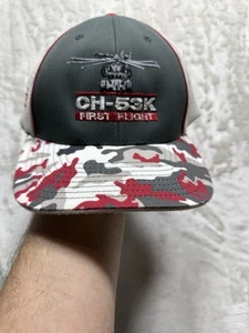 Sikorsky Helicopter Men’s L-XL King Stallion CH-53K First Flight Hat Cap Camo - Picture 1 of 21