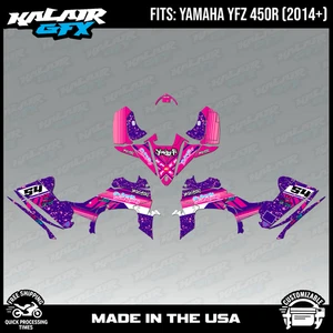 Kit Gráficos para YAMAHA YFZ450 YFZ450R (2014+) Split Series - Rosa - Imagen 1 de 4