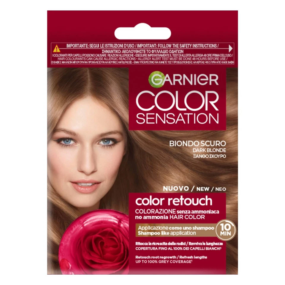 Garnier Color Retouch Ritocco Per La Ricrescita Dei Capelli 6,0 Biondo Scuro - Immagine 1 di 4