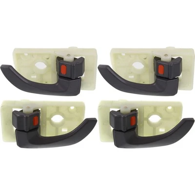 Juego de 2 manijas de puerta interiores para Hyundai Tucson 2005-2009 delanteras y traseras grises Foto 1 de 4