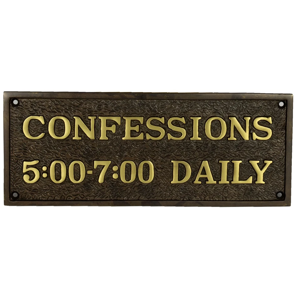Fun Catholic Daily Confessions牌匾门牌 — 第 1/1 张图片