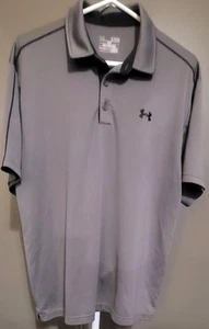  Under Armour Herren Poloshirt grau mit Loose Fit und HeatGear Technologie Gr. XL - Bild 1 von 4