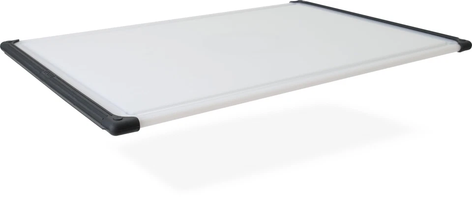 Tabla de cortar con agarre antideslizante tamaño 12"x18" en color natural/gris Foto 1 de 4