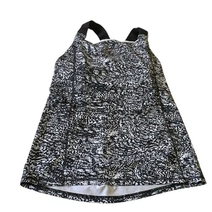 XXL Champion Lined Black and White Workout Tank - Picture 1 of 7