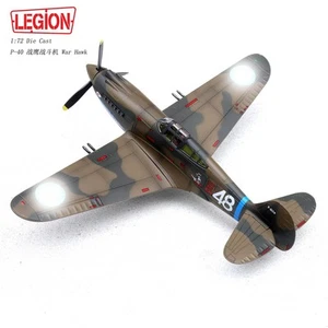Legion 1/72 (Hawk 81A-2) P-40C Jagdflugzeug Diecast Militär Flugzeug Modell - Bild 1 von 10