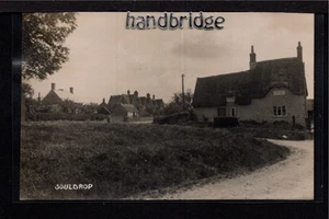 Souldrop, vista al pueblo - noroeste de Bedford - postal fotográfica real - Imagen 1 de 2